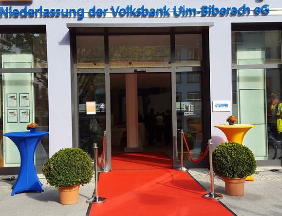 Eröffnung der Volksbank in Ravensburg am Marienplatz
